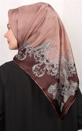 Sura Varaklı İpek Eşarp 4560-30