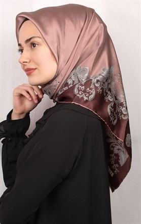 Sura Varaklı İpek Eşarp 4560-30