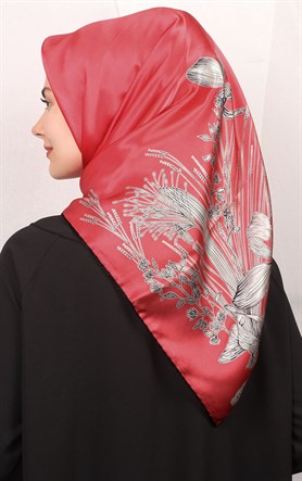 Sura Varaklı İpek Eşarp 4560-34
