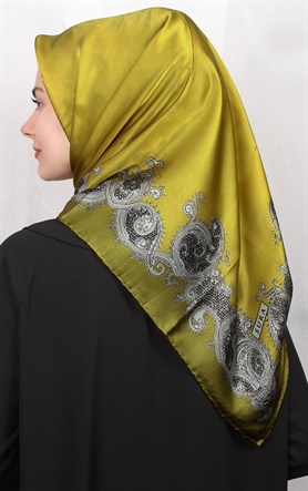 Sura Varaklı İpek Eşarp 4560-35