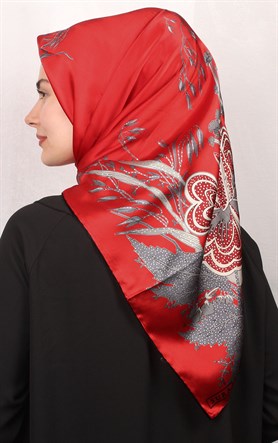 Sura Varaklı İpek Eşarp 4560-39