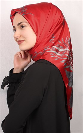 Sura Varaklı İpek Eşarp 4560-39