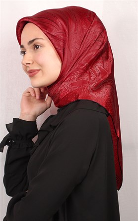 Sura Varaklı İpek Eşarp 4560-40