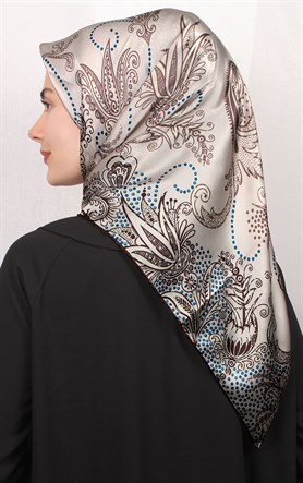 Sura Varaklı İpek Eşarp 4560-43