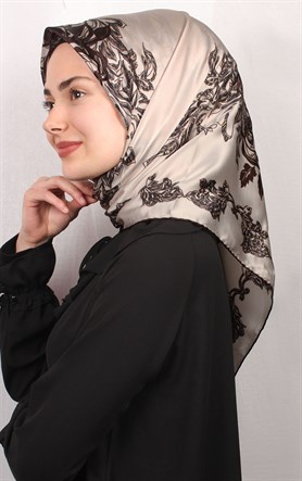 Sura Varaklı İpek Eşarp 4560-44