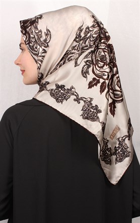 Sura Varaklı İpek Eşarp 4560-44