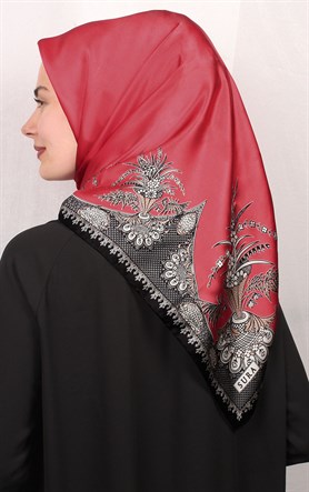 Sura Varaklı İpek Eşarp 4560-46