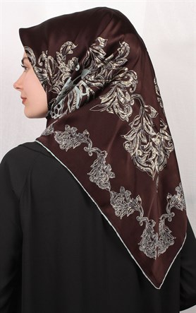 Sura Varaklı İpek Eşarp 4560-48