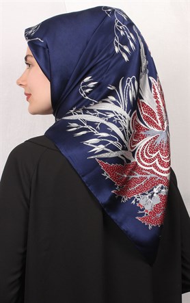 Sura Varaklı İpek Eşarp 4560-49