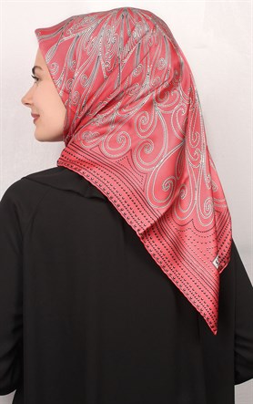 Sura Varaklı İpek Eşarp 4560-5