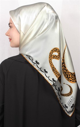 Sura Varaklı İpek Eşarp 4560-52