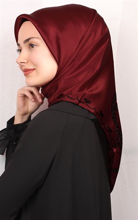 Sura Varaklı İpek Eşarp 4560-53