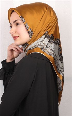 Sura Varaklı İpek Eşarp 4560-54