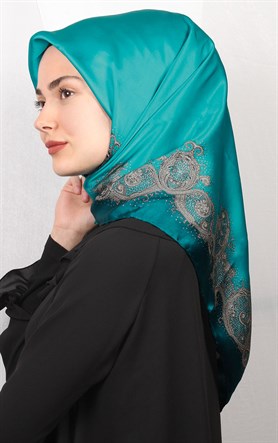 Sura Varaklı İpek Eşarp 4560-55