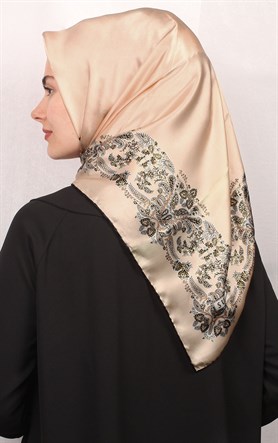 Sura Varaklı İpek Eşarp 4560-58