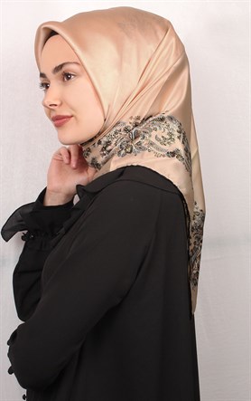 Sura Varaklı İpek Eşarp 4560-58