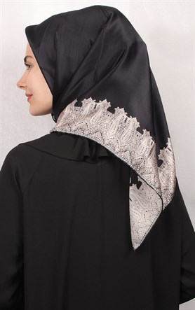Sura Varaklı İpek Eşarp 4560-7