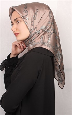Sura Varaklı İpek Eşarp 4560-8