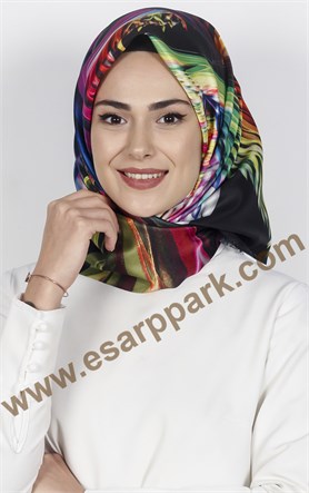 Tafta Dijital Eşarp 1324-3