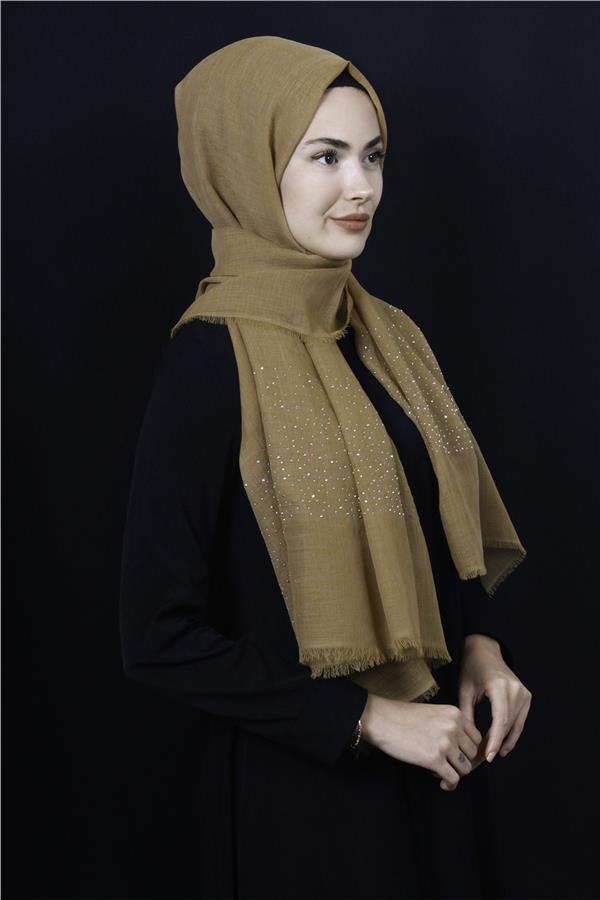 Taşlı Haiti Şal 2801-6 Bal Köpüğü