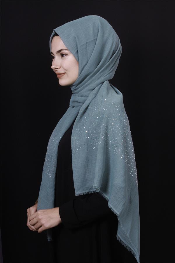 Taşlı Haiti Şal 2801-7 Cam Göbeği