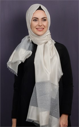 Taşlı Tül Şal 1067-13