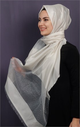 Taşlı Tül Şal 1067-13