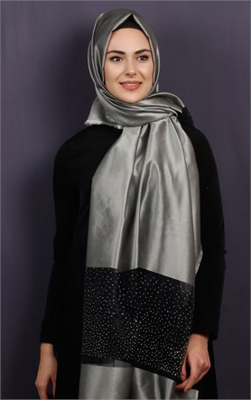 Taşlı Tül Şal 1067-7
