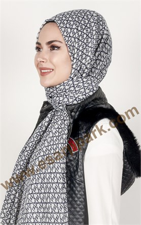U.s Polo Assn Fileli Desenli Şal 146-10