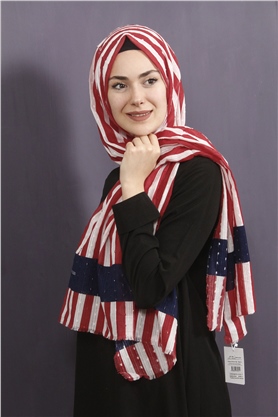Fileli Coton Şal 1218-4