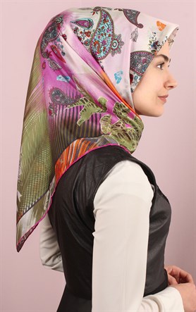 Ugoza Vual İpek Eşarp 5288-1