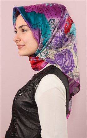 Ugoza Vual İpek Eşarp 5288-20