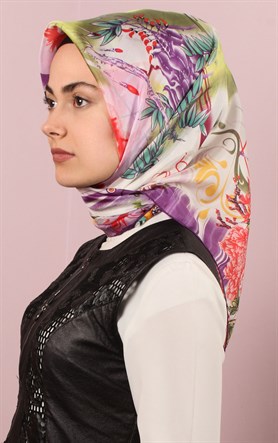 Ugoza Vual İpek Eşarp 5288-26