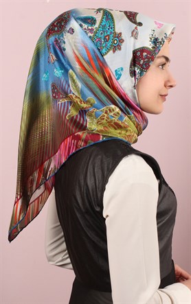 Ugoza Vual İpek Eşarp 5288-3