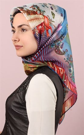 Ugoza Vual İpek Eşarp 5288-3