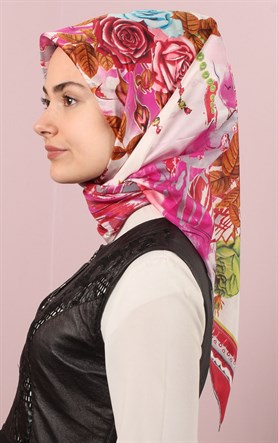 Ugoza Vual İpek Eşarp 5288-31