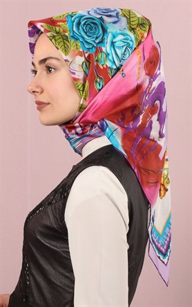 Ugoza Vual İpek Eşarp 5288-32