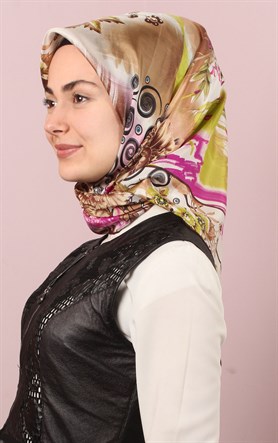 Ugoza Vual İpek Eşarp 5288-33