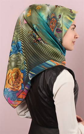 Ugoza Vual İpek Eşarp 5288-4