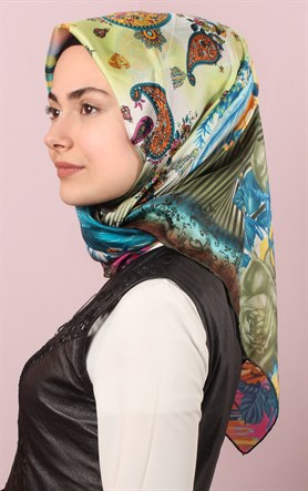 Ugoza Vual İpek Eşarp 5288-4