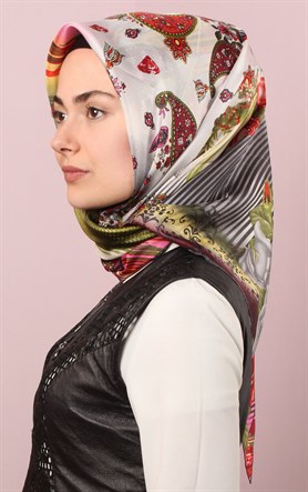 Ugoza Vual İpek Eşarp 5288-5