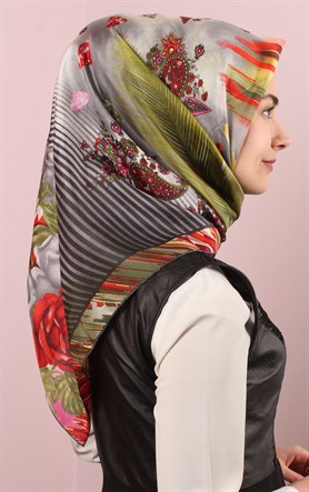 Ugoza Vual İpek Eşarp 5288-5