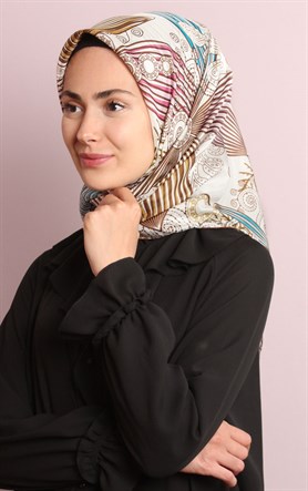 Ugoza Vual İpek Eşarp 5288-55