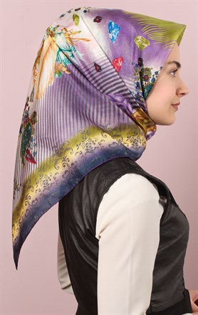 Ugoza Vual İpek Eşarp 5288-7