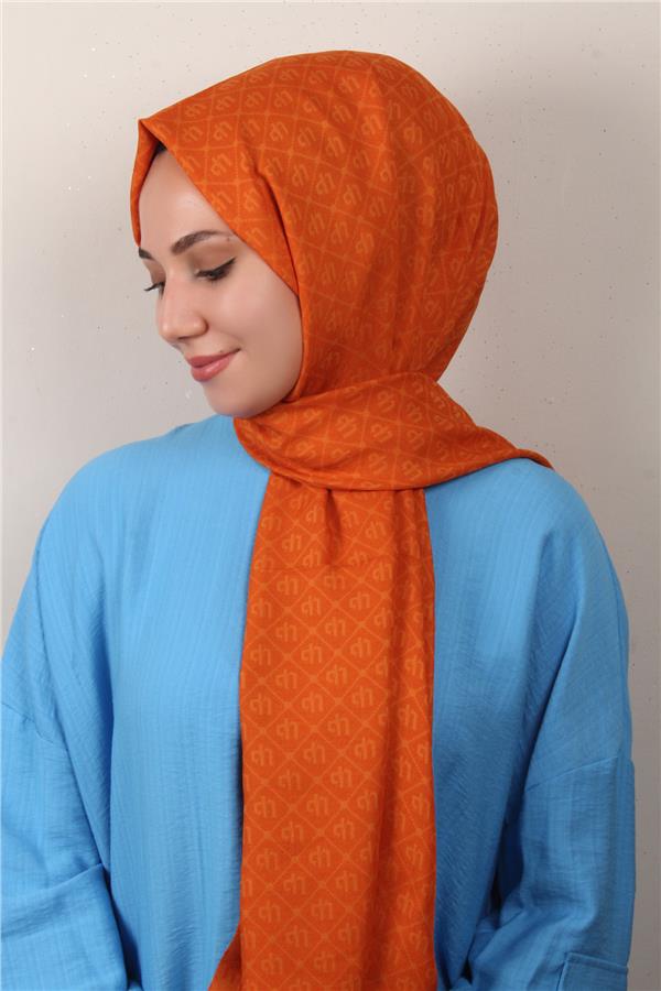 Ultralight Şal 2768-10 Yanık Portakal