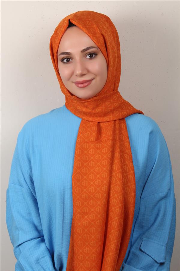Ultralight Şal 2768-10 Yanık Portakal
