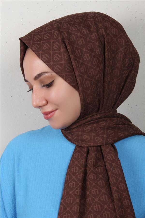 Ultralight Şal 2768-16 Kahverengi