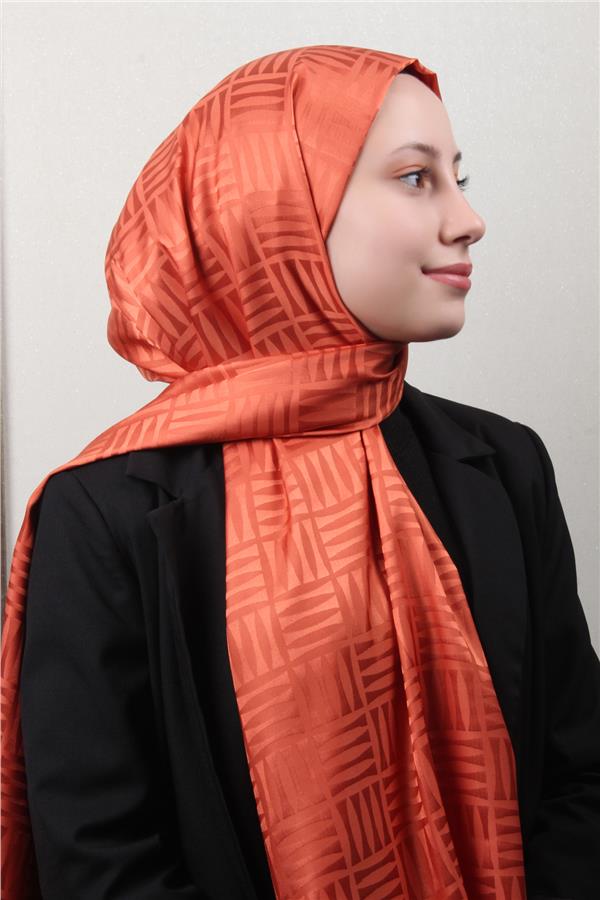 Ultralux Jakar Şal 4111-8 Soft Turuncu