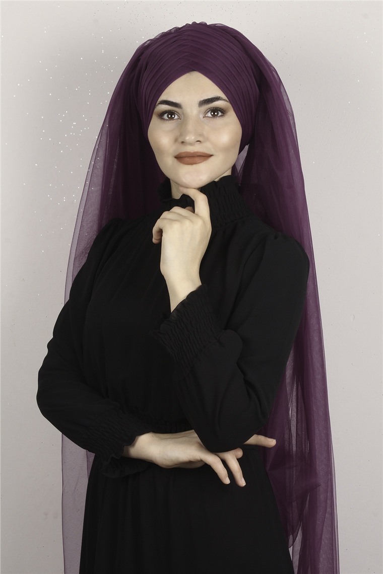 Âlâ Tül Şal 2021-3 Fuşya