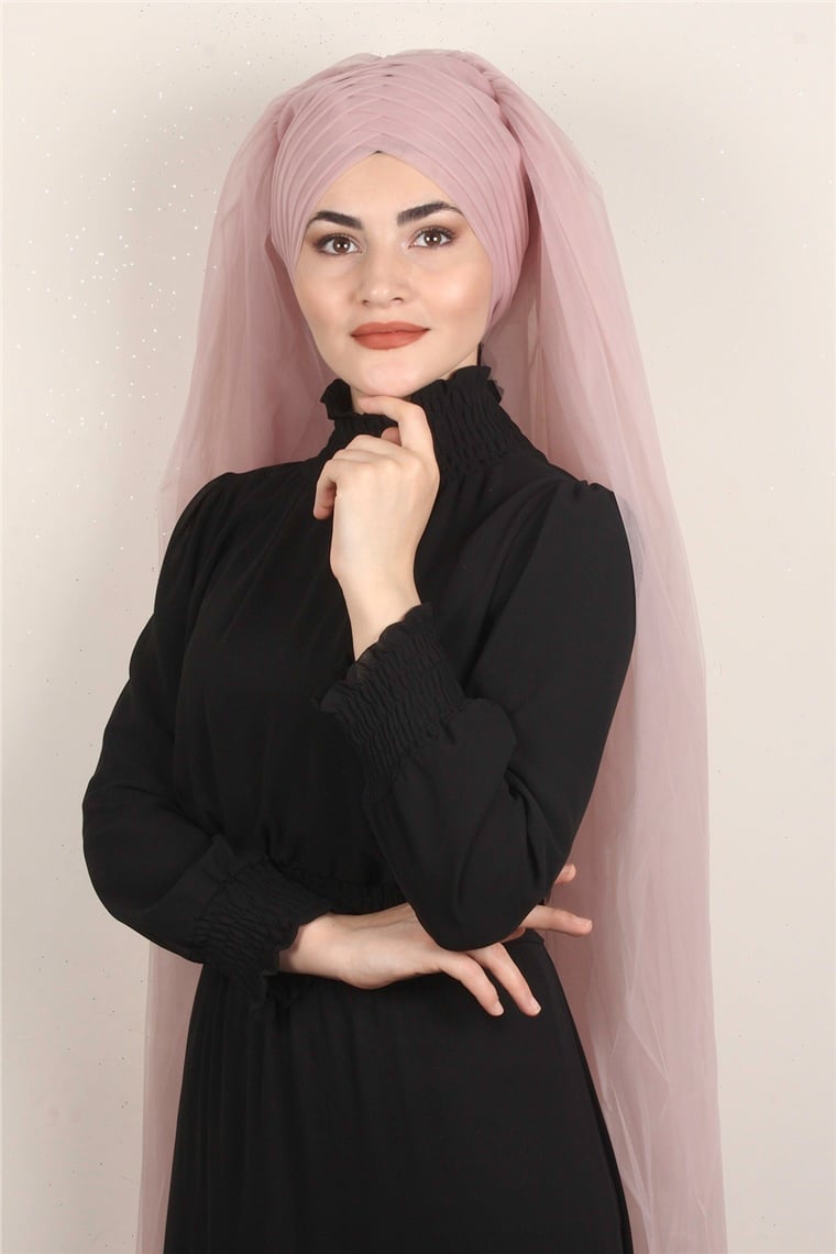 Âlâ Tül Şal 2021-6 Pudra